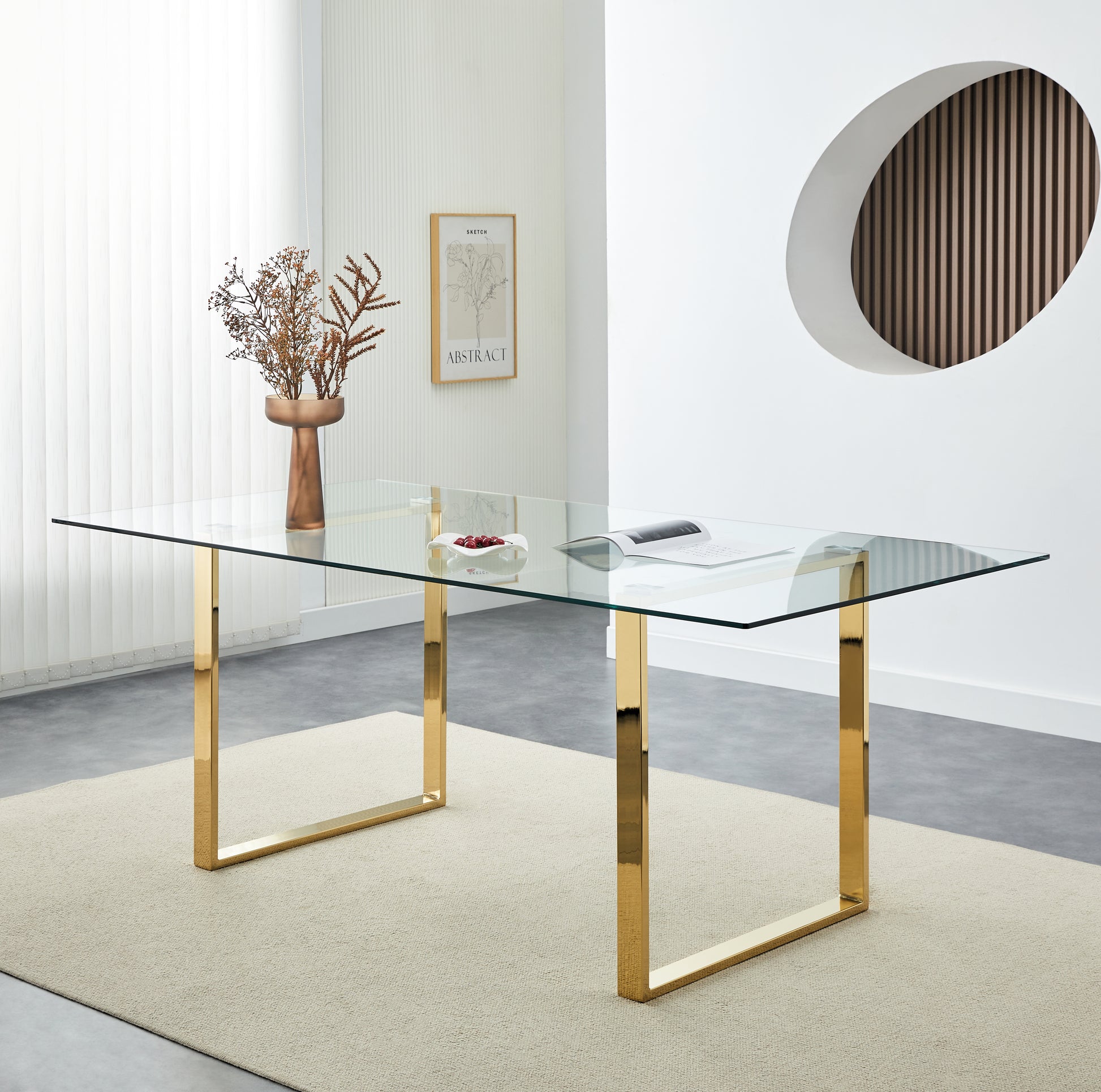Tempered Glass dining table