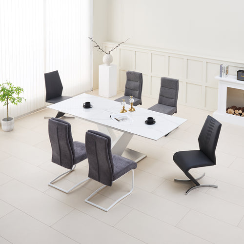 Modern MDF and Sintered Stone Dining Table